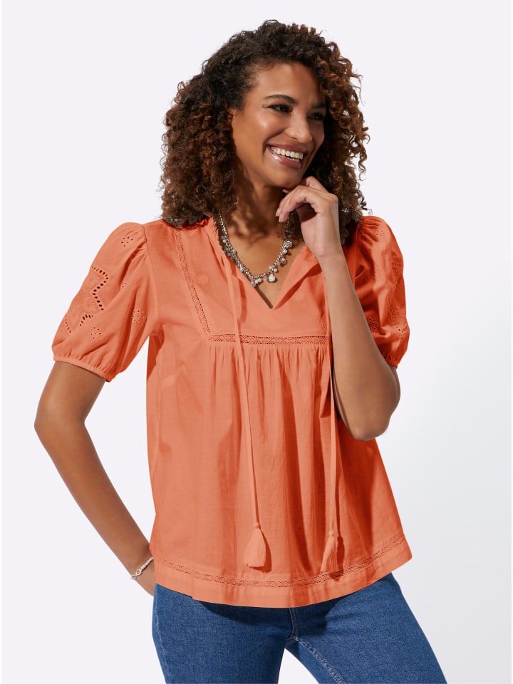 Хлопковая блузка цвета папайи WITT WEIDEN
Хлопковая блузка цвета папайи WITT WEIDEN