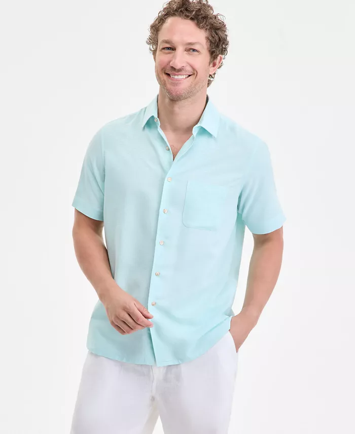 Мужская рубашка из шелка с плетением Wicker Silk Club Room, зеленый
Мужская рубашка из шелка с плетением Wicker Silk Club Room, зеленый