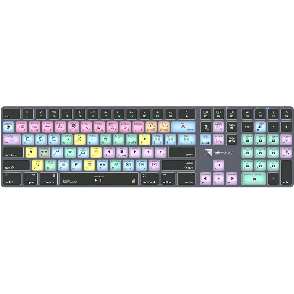 Беспроводная клавиатура Logickeyboard TITAN Apple Final Cut Pro X для Mac
Беспроводная клавиатура Logickeyboard TITAN Apple Final Cut Pro X для Mac