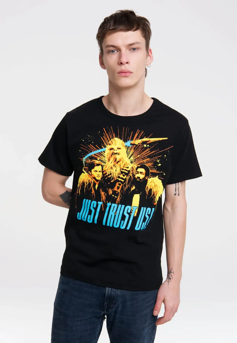 Logoshirt-футболка "Звездные войны — Просто доверься нам!", с великолепным принтом "Звездные войны", черный
Logoshirt-футболка "Звездные войны — Просто доверься нам!", с великолепным принтом "Звездные войны", черный
