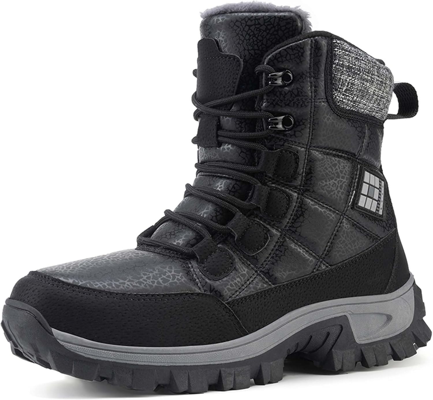 Мужские и женские зимние утепленные ботинки для снега, походные ботинки с меховой подкладкой, высокие, морозоустойчивые, для туризма, кемпинга, зимних видов спорта, повседневной прогулки, хлопковые туфли Generic, черный
Мужские и женские зимние утепленные ботинки для снега, походные ботинки с меховой подкладкой, высокие, морозоустойчивые, для туризма, кемпинга, зимних видов спорта, повседневной прогулки, хлопковые туфли Generic, черный