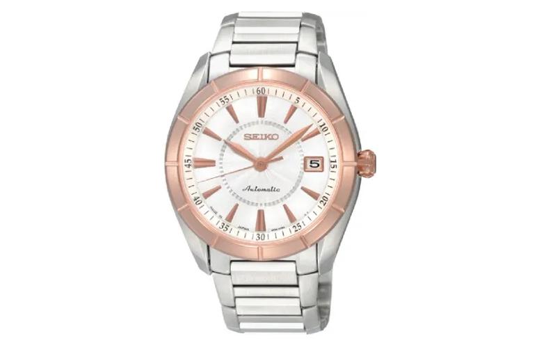 Часы Presage 100m Water Resistant с автоматическим механизмом и браслетом из нержавеющей стали SEIKO, серебро strap
Часы Presage 100m Water Resistant с автоматическим механизмом и браслетом из нержавеющей стали SEIKO, серебро strap