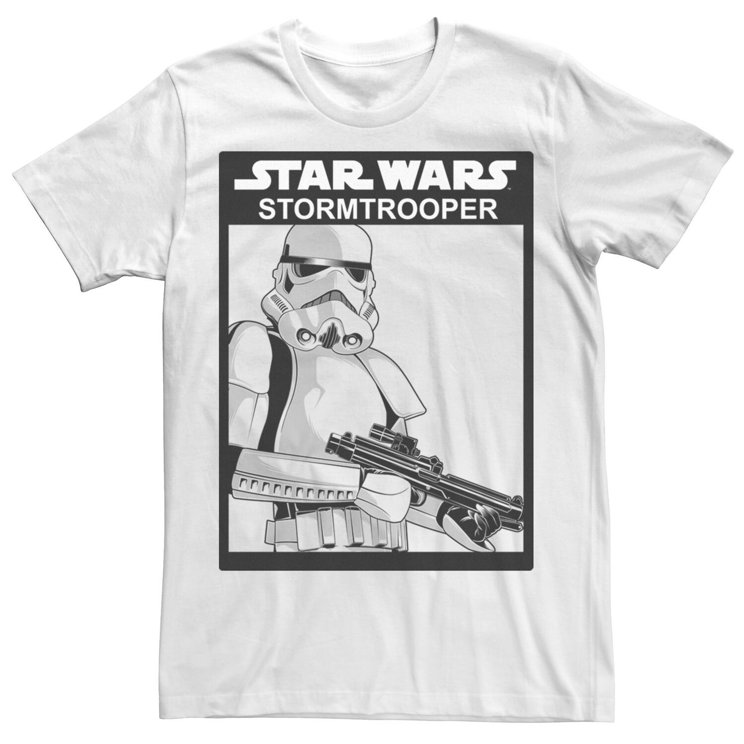 Мужская футболка Stormtrooper в упаковке с плакатом в рамке Star Wars 
Мужская футболка Stormtrooper в упаковке с плакатом в рамке Star Wars