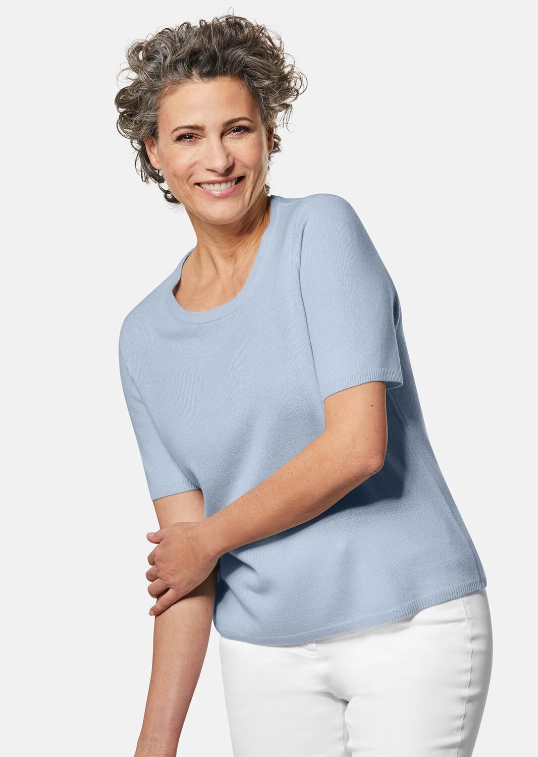 Свитер GOLDNER Kaschmir mit Rundhals, светло-синий
Свитер GOLDNER Kaschmir mit Rundhals, светло-синий