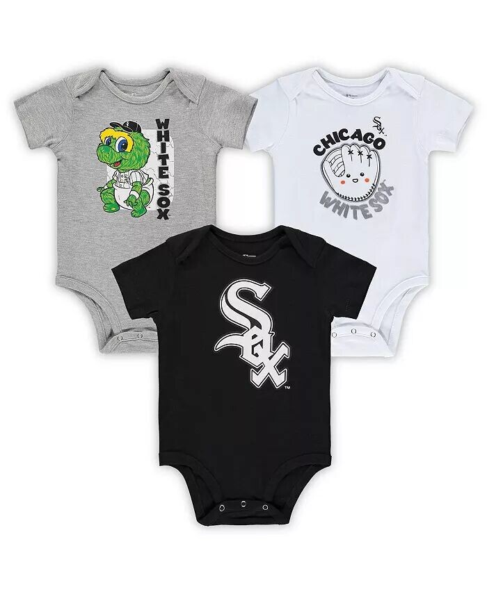 Комплект из 3-х сменных боди Chicago White Sox для мальчиков и девочек черного, белого и серого цвета Outerstuff
Комплект из 3-х сменных боди Chicago White Sox для мальчиков и девочек черного, белого и серого цвета Outerstuff