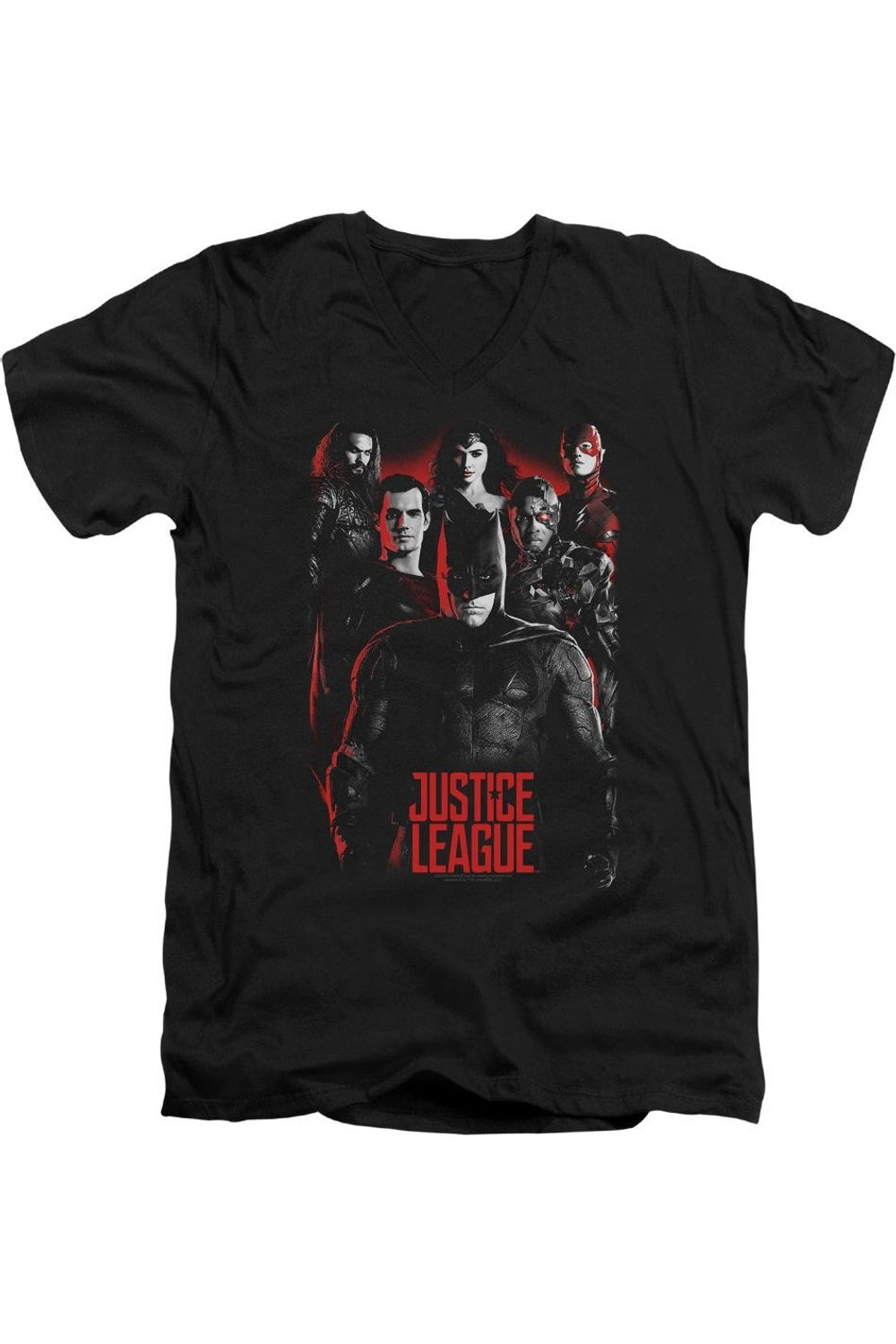 Футболка из хлопка премиум-класса с коротким рукавом и V-образным вырезом для взрослых «Лига Справедливости» Justice League Movie, черный
Футболка из хлопка премиум-класса с коротким рукавом и V-образным вырезом для взрослых «Лига Справедливости» Justice League Movie, черный