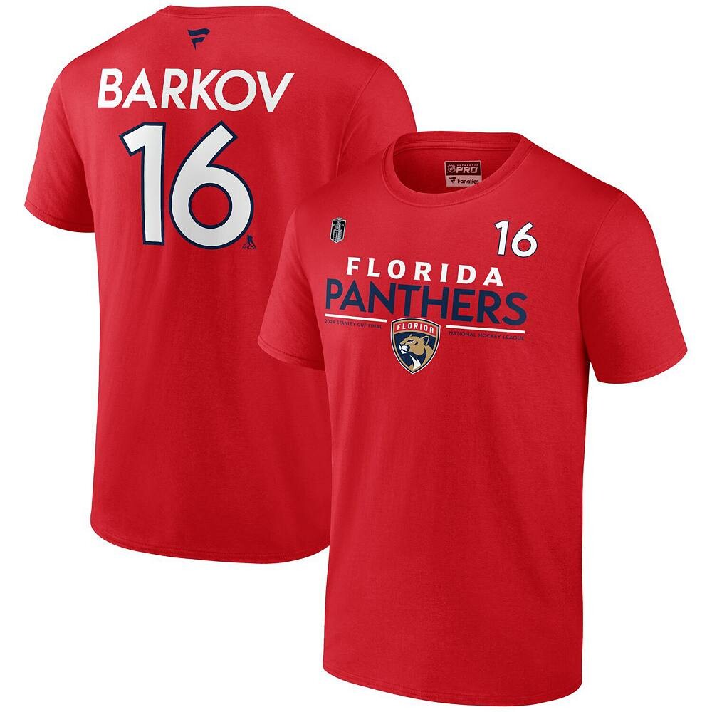 Мужская футболка Fanatics Aleksander Barkov Red Florida Panthers, финал Кубка Стэнли 2024, аутентичная профессиональная футболка с именем и номером Fanatics Brands - White Label, цвет Pnt Red
Мужская футболка Fanatics Aleksander Barkov Red Florida Panthers, финал Кубка Стэнли 2024, аутентичная профессиональная футболка с именем и номером Fanatics Brands - White Label, цвет Pnt Red