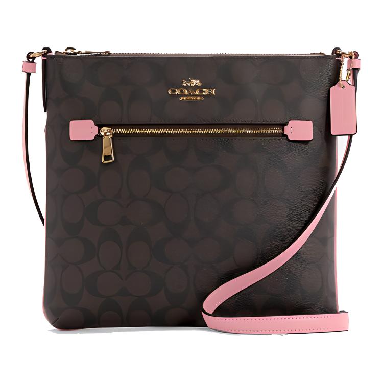 COACH Роуэн Холст с кожаной сумкой для документов через плечо на пояс средний размер женский коричневый/розовая ракушка
COACH Роуэн Холст с кожаной сумкой для документов через плечо на пояс средний размер женский коричневый/розовая ракушка