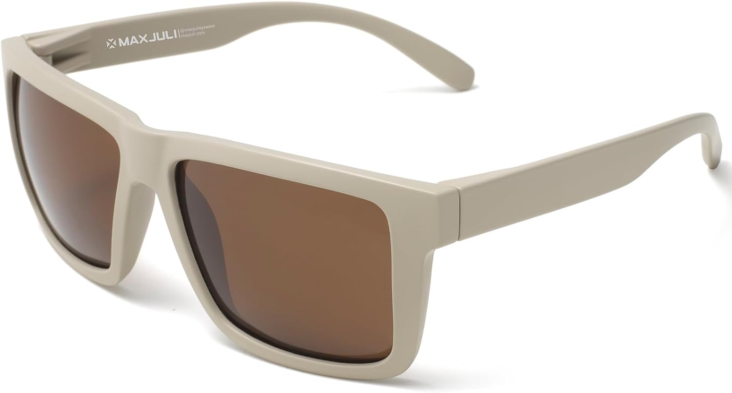 Солнцезащитные очки MAXJULI XXL размера, двойной размер Extra Large, модель Z87, для мужчин с большой широкой головой, материал TR90, сверхлегкие, защита от УФ-излучения UV400, артикул 8228, Desert Tan Frame
Солнцезащитные очки MAXJULI XXL размера, двойной размер Extra Large, модель Z87, для мужчин с большой широкой головой, материал TR90, сверхлегкие, защита от УФ-излучения UV400, артикул 8228, Desert Tan Frame