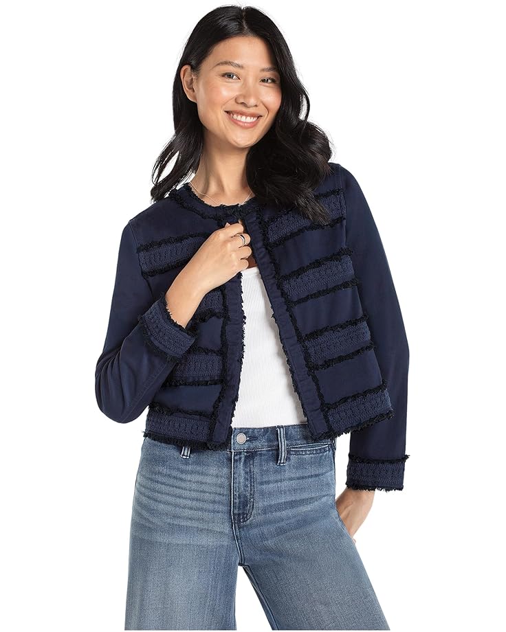 Женская куртка без воротника Liverpool Los Angeles Soft Touch Twill с бахромой и кружевом, Deep Midnight
Женская куртка без воротника Liverpool Los Angeles Soft Touch Twill с бахромой и кружевом, Deep Midnight