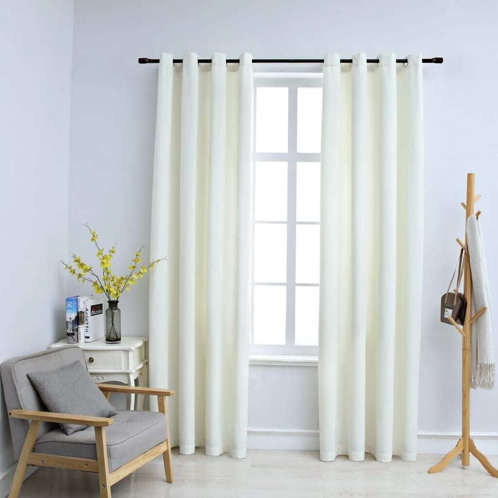 Шторы блэкаут на люверсах 2 шт. бархатные кремовые 140х245 см. DKD HOME DECOR, бежевый
Шторы блэкаут на люверсах 2 шт. бархатные кремовые 140х245 см. DKD HOME DECOR, бежевый