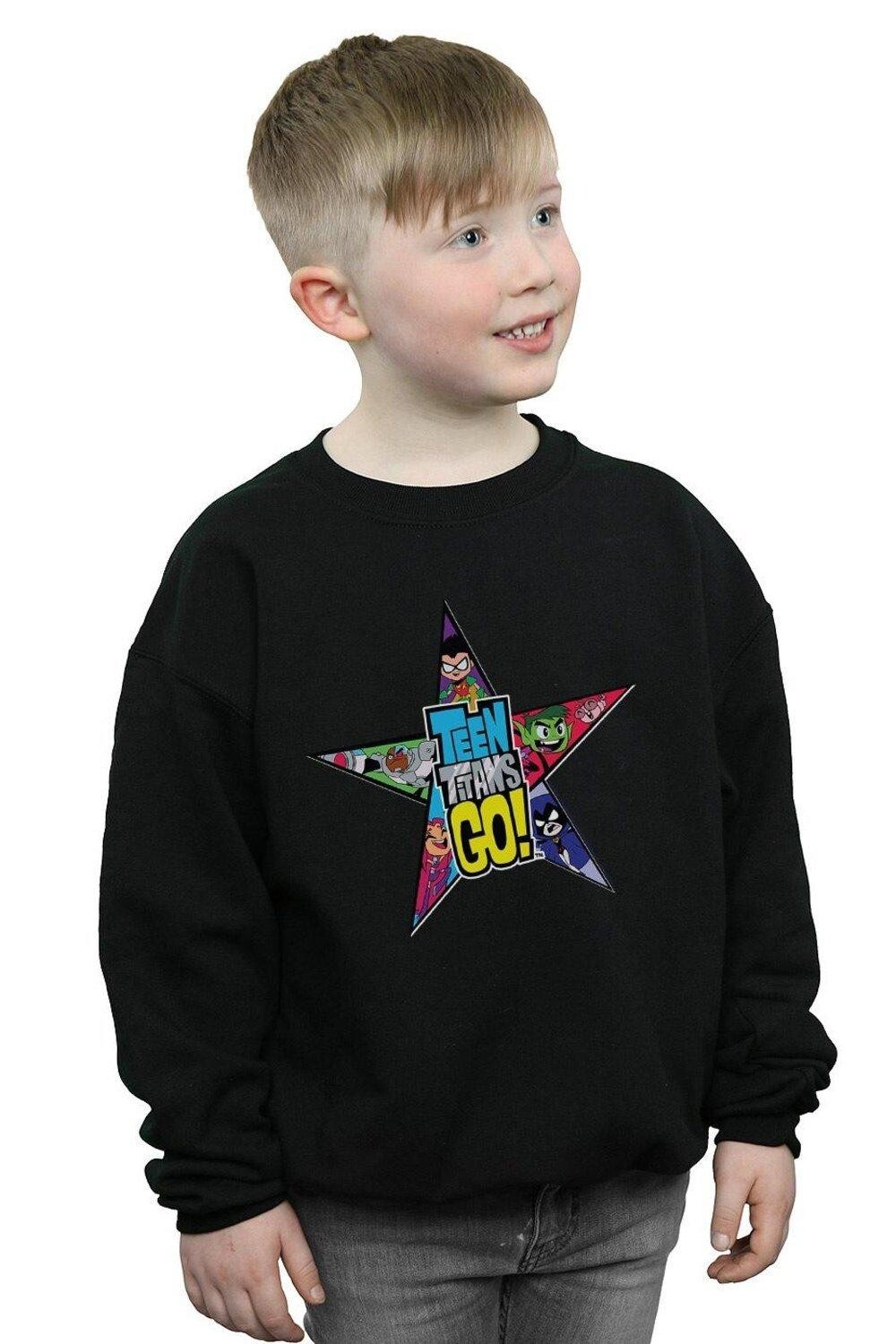 Толстовка с логотипом Teen Titans Go Star DC Comics, черный
Толстовка с логотипом Teen Titans Go Star DC Comics, черный