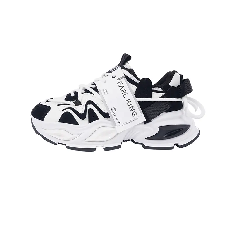 Износостойкие и легкие низкие кроссовки на массивной подошве для мужчин Earl king, White Black
Износостойкие и легкие низкие кроссовки на массивной подошве для мужчин Earl king, White Black