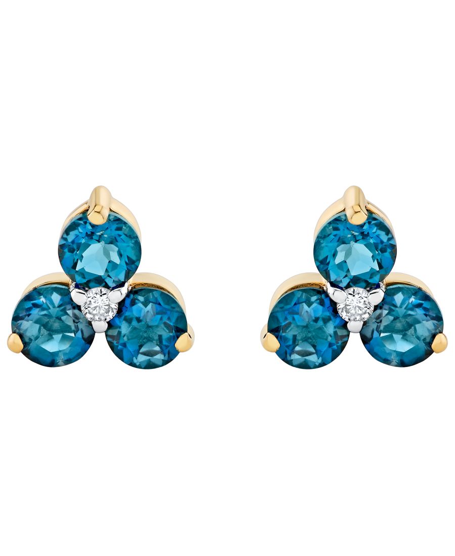 Серьги-пусеты из 14-каратного желтого золота с голубым топазом (1,75 карата) и бриллиантами Macy's, Blue Topaz
Серьги-пусеты из 14-каратного желтого золота с голубым топазом (1,75 карата) и бриллиантами Macy's, Blue Topaz