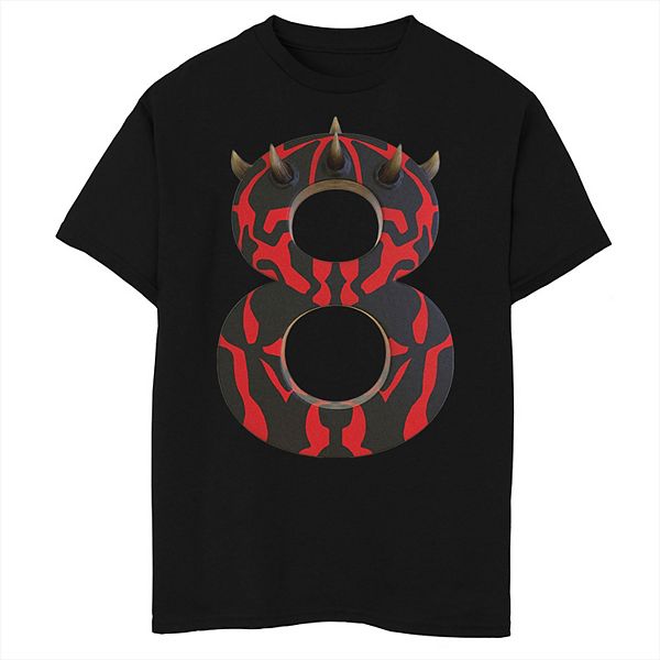 Футболка с принтом Darth Maul для мальчиков на восьмой день рождения Licensed Character
Футболка с принтом Darth Maul для мальчиков на восьмой день рождения Licensed Character