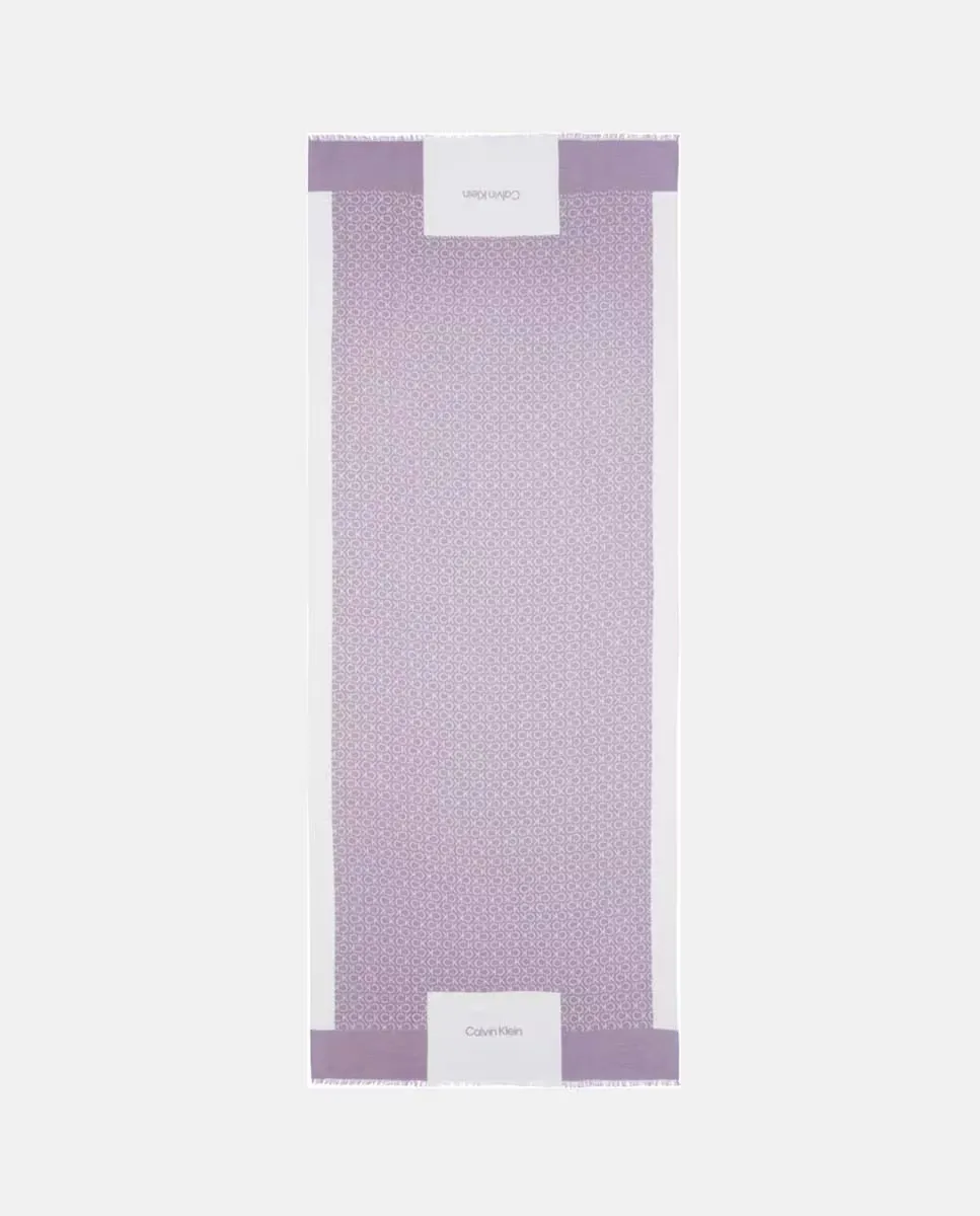 Шарф с монограммой Calvin Klein, лиловый
Шарф с монограммой Calvin Klein, лиловый