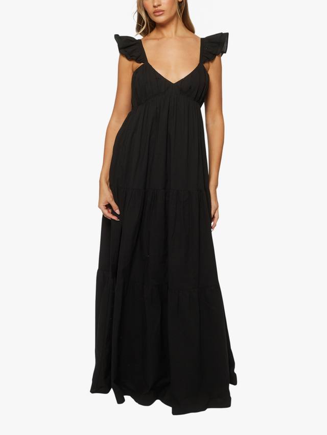 Макси-платье с ярусами и рюшами на рукавах South Beach, Black
Макси-платье с ярусами и рюшами на рукавах South Beach, Black