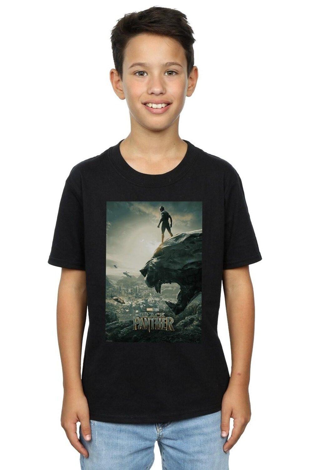 Футболка с плакатом «Черная пантера» Marvel, черный
Футболка с плакатом «Черная пантера» Marvel, черный
