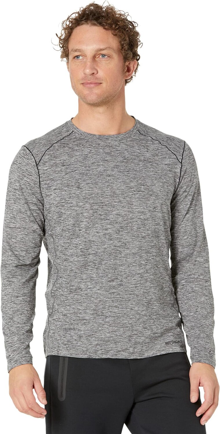 Clima-Trek с круглым вырезом Hot Chillys, цвет Grey Heather 
Clima-Trek с круглым вырезом Hot Chillys, цвет Grey Heather