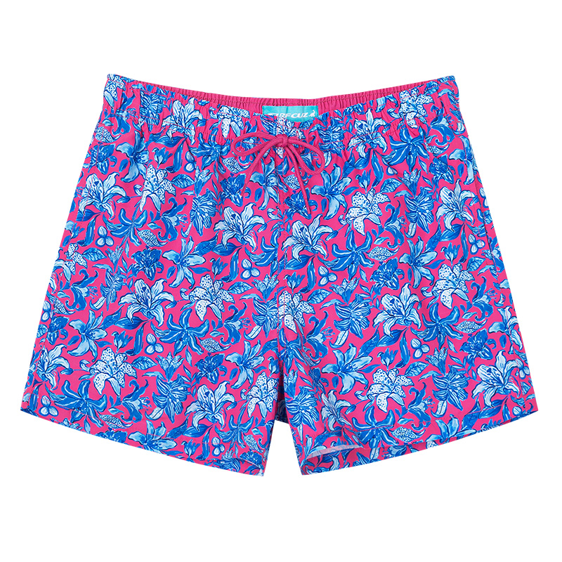 Мужские пляжные шорты SURFCUZ розово-красные 
Мужские пляжные шорты SURFCUZ розово-красные