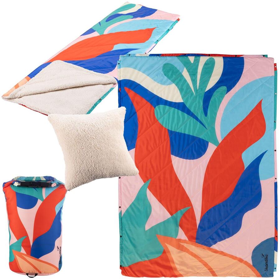 SKANDIKA Кемпинговое одеяло Liva - 4-в-1 одеяло для отдыха на природе - спальный мешок - подушка - водонепроницаемое
SKANDIKA Кемпинговое одеяло Liva - 4-в-1 одеяло для отдыха на природе - спальный мешок - подушка - водонепроницаемое