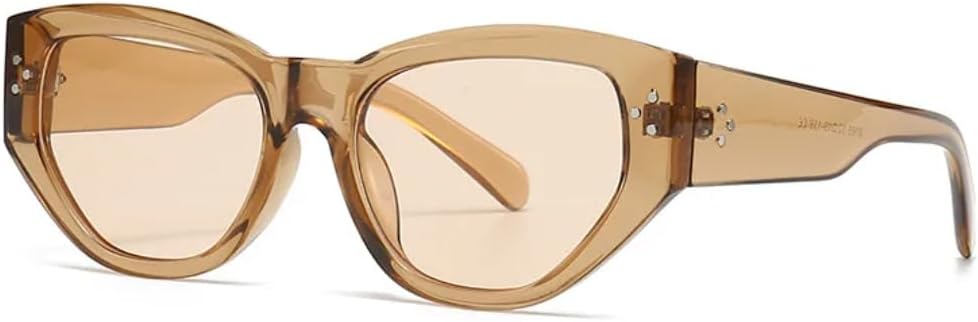 Модные дизайнерские солнцезащитные очки «кошачий глаз» с заклепками, винтажные, сексуальные, в большой оправе, в стиле панк, для женщин, с защитой от УФ-излучения SZVVBKK, Tea Tea
Модные дизайнерские солнцезащитные очки «кошачий глаз» с заклепками, винтажные, сексуальные, в большой оправе, в стиле панк, для женщин, с защитой от УФ-излучения SZVVBKK, Tea Tea