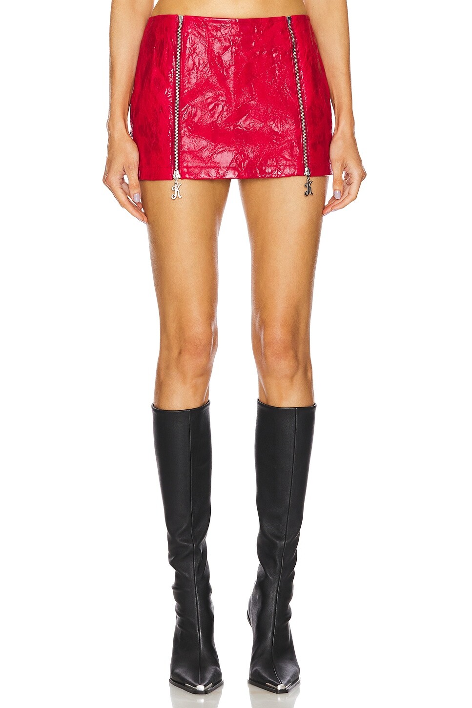 Мини-Юбка с застежкой-молнией Kim Shui, красный
Мини-Юбка с застежкой-молнией Kim Shui, красный