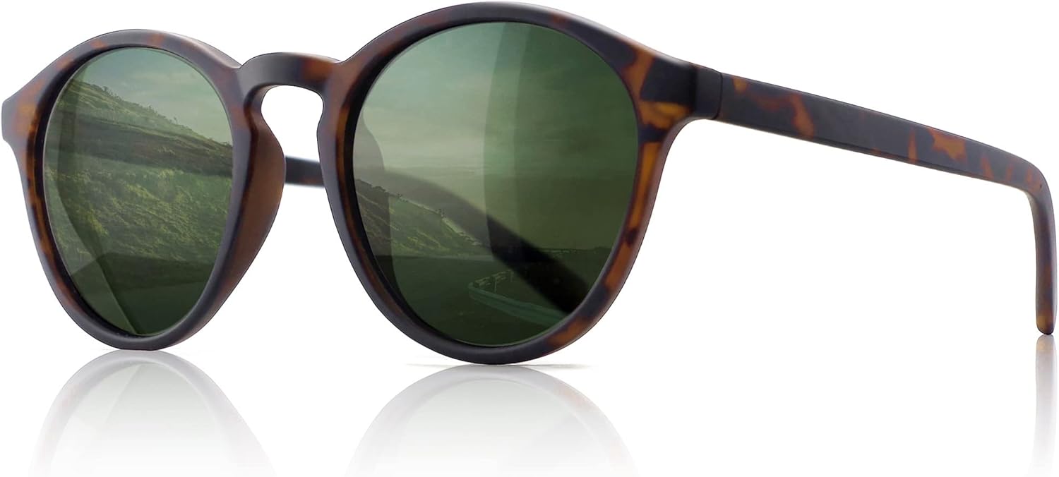 Солнцезащитные очки SUNGAIT Classic Vintage круглые поляризованные для женщин и мужчин, в стиле ретро, с защитой от ультрафиолета UV400, Amber Frame(matte Finish)/Green Lens
Солнцезащитные очки SUNGAIT Classic Vintage круглые поляризованные для женщин и мужчин, в стиле ретро, с защитой от ультрафиолета UV400, Amber Frame(matte Finish)/Green Lens