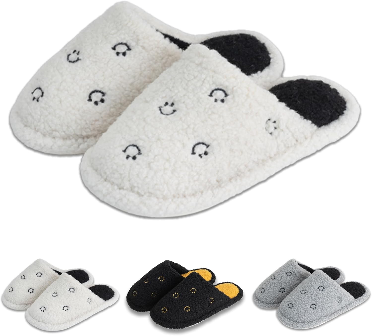 Домашние тапочки с улыбающимся лицом для женщин и мужчин, ретро, мягкие плюшевые, удобные, на мягкой подошве, забавные и милые, для дома зимой, для использования внутри и снаружи Hormauword, белый/черный
Домашние тапочки с улыбающимся лицом для женщин и мужчин, ретро, мягкие плюшевые, удобные, на мягкой подошве, забавные и милые, для дома зимой, для использования внутри и снаружи Hormauword, белый/черный