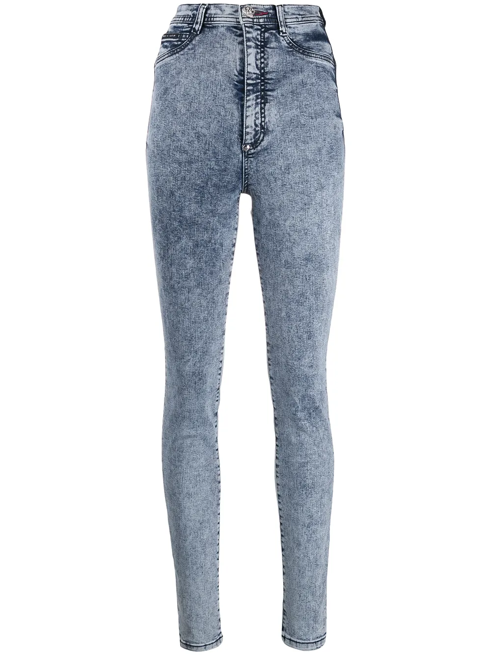 Джинсы скинни с завышенной талией Philipp Plein, синий
Джинсы скинни с завышенной талией Philipp Plein, синий