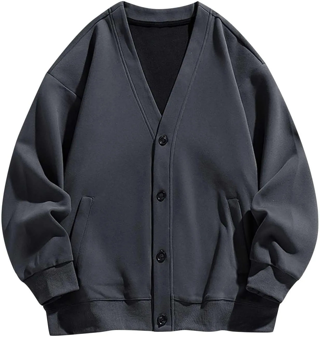 Мужской кардиган с длинными рукавами и открытой планкой oversize QUNPIU
Мужской кардиган с длинными рукавами и открытой планкой oversize QUNPIU