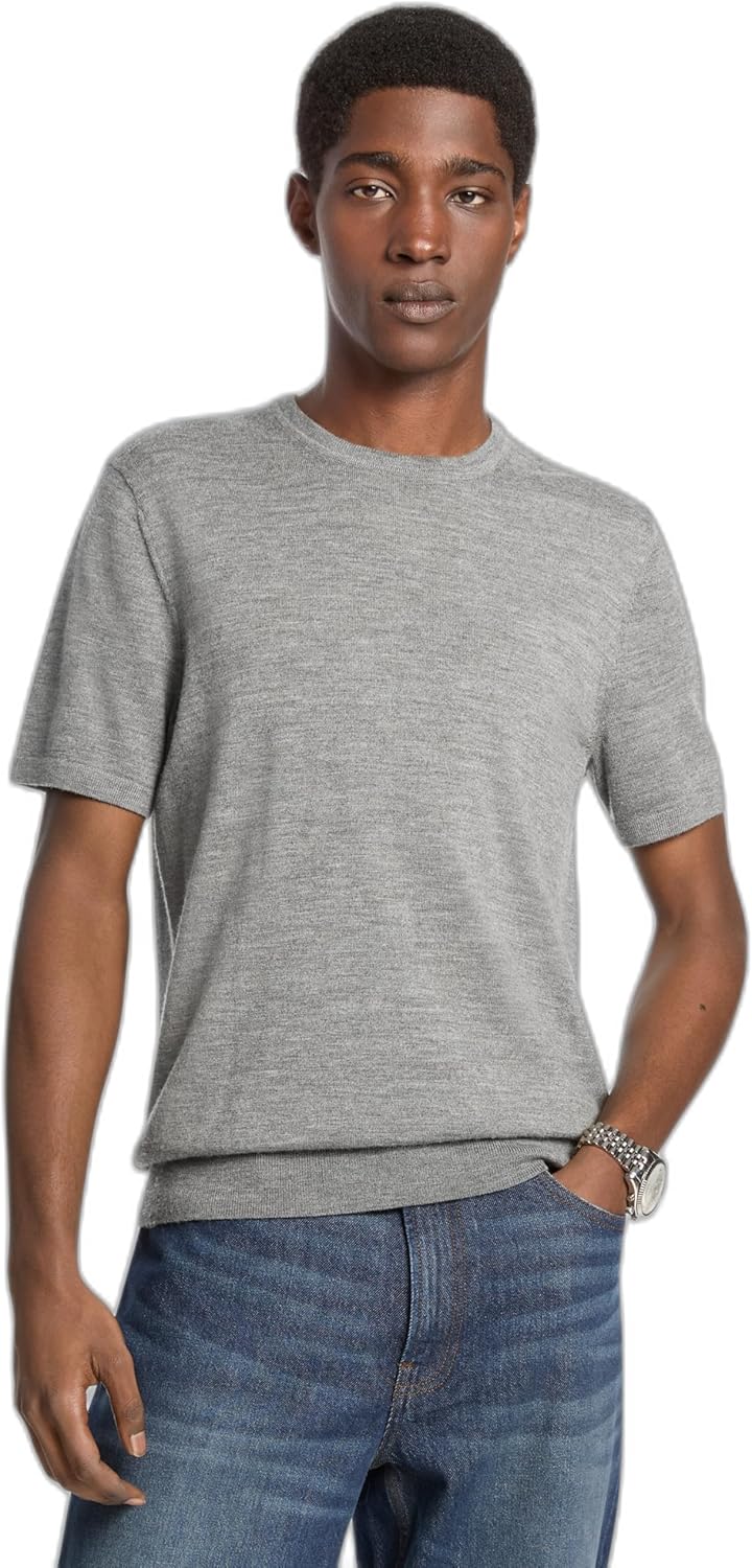 Мужская футболка Michael Kors с коротким рукавом и круглым вырезом из мериносовой шерсти, Ash Melange, Серый, Мужская футболка Michael Kors с коротким рукавом и круглым вырезом из мериносовой шерсти, Ash Melange
Мужская футболка Michael Kors с коротким рукавом и круглым вырезом из мериносовой шерсти, Ash Melange, Серый, Мужская футболка Michael Kors с коротким рукавом и круглым вырезом из мериносовой шерсти, Ash Melange