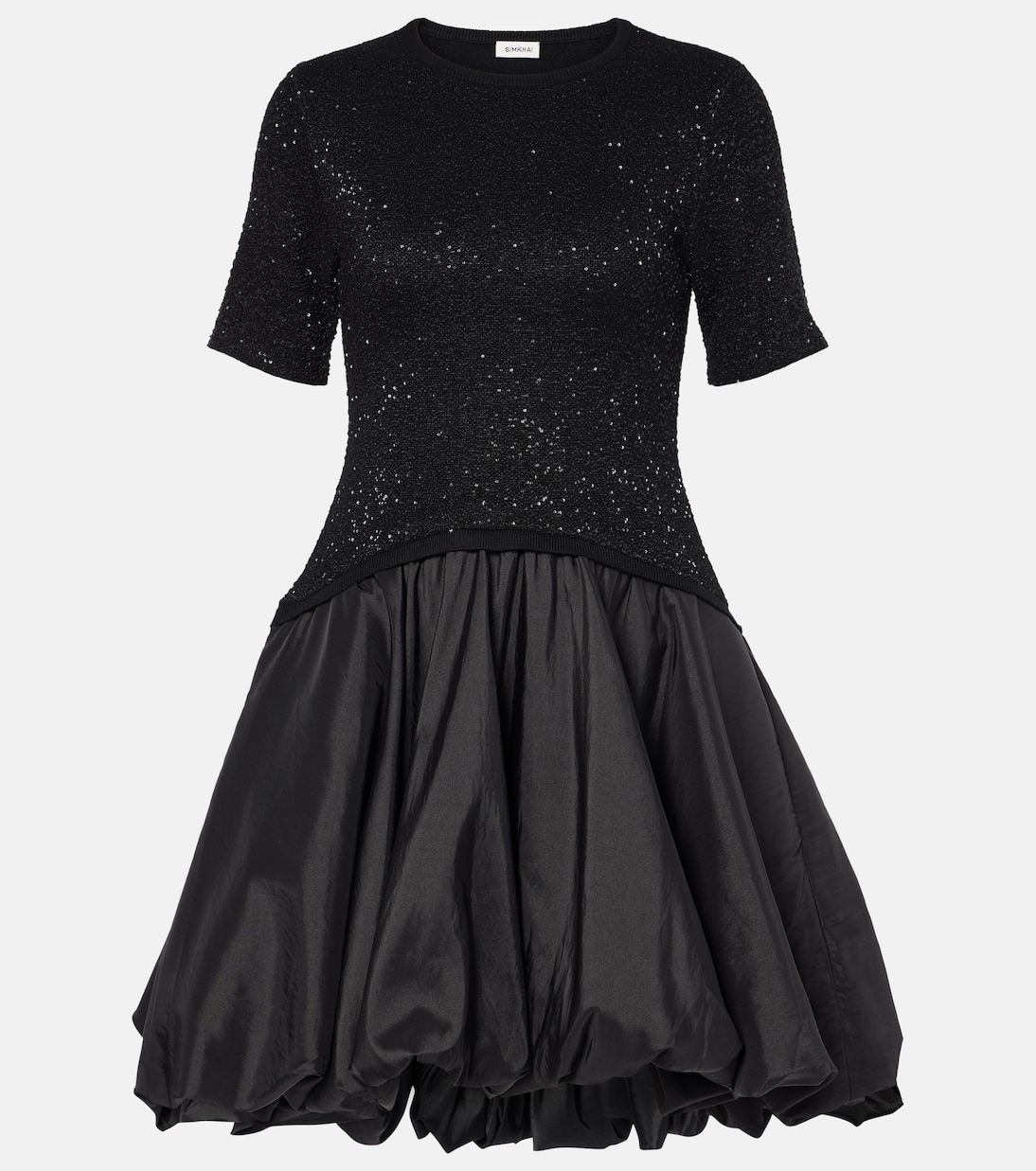 Мини-платье Kenz из тафты с оборками Simkhai, черный
Мини-платье Kenz из тафты с оборками Simkhai, черный