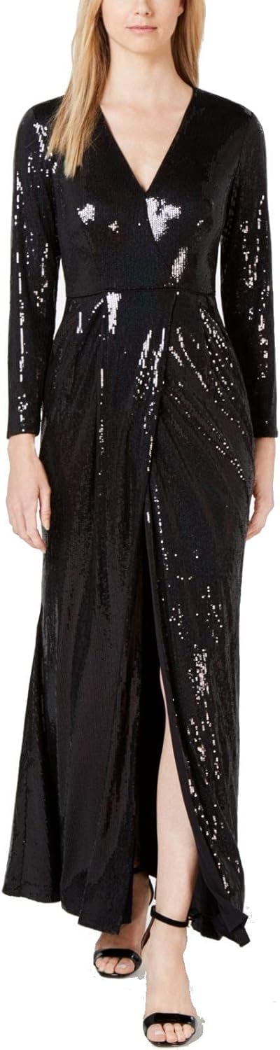 Женское платье Calvin Klein с длинными рукавами, пайетками и V-образным вырезом с крест-накрест спереди, Black
Женское платье Calvin Klein с длинными рукавами, пайетками и V-образным вырезом с крест-накрест спереди, Black