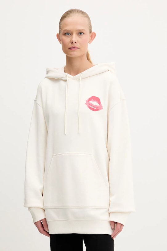 Хлопковая толстовка Hugo, бежевый
Хлопковая толстовка Hugo, бежевый