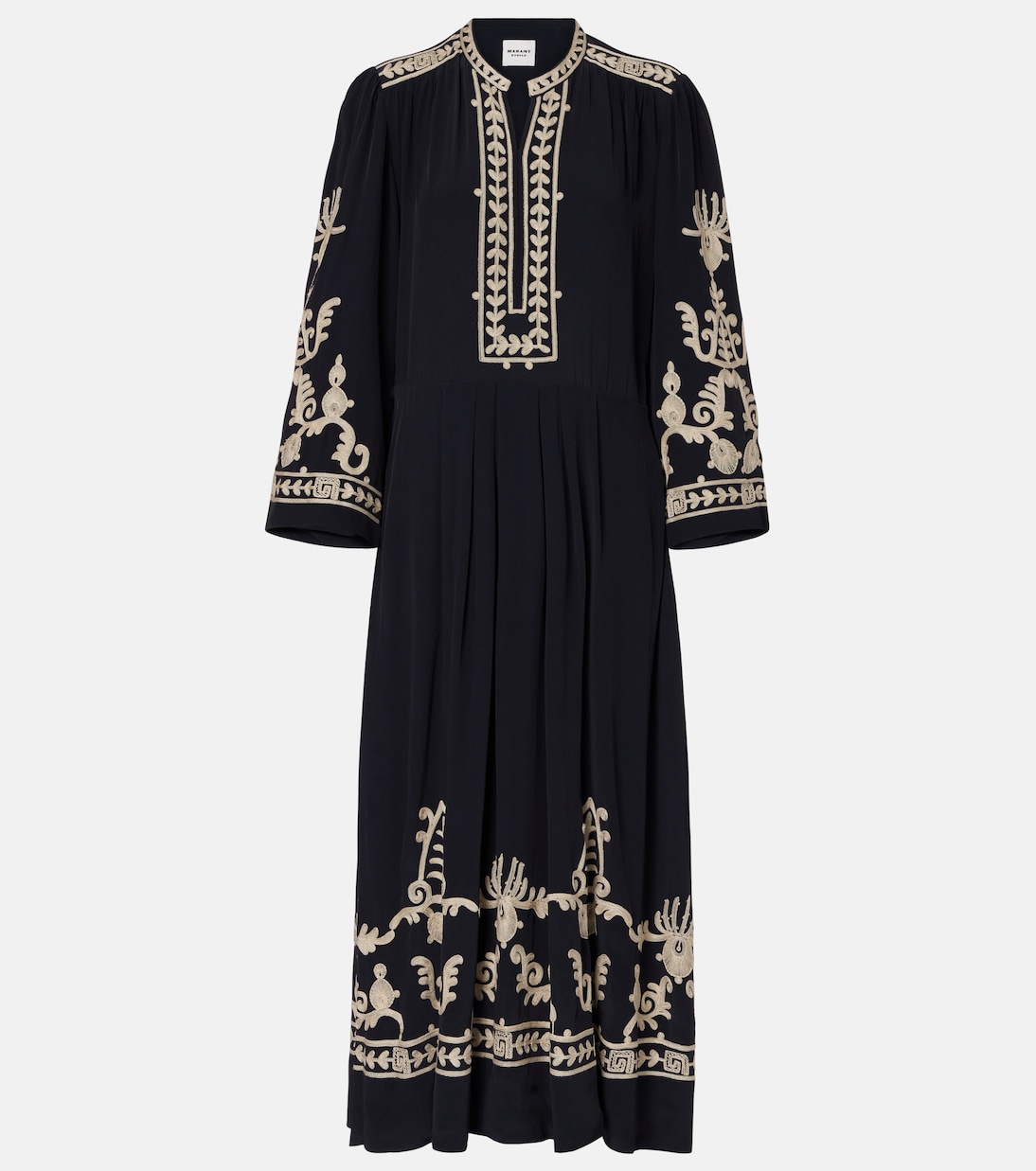 Feliana вышитое платье макси из крепа Marant Etoile, черный
Feliana вышитое платье макси из крепа Marant Etoile, черный