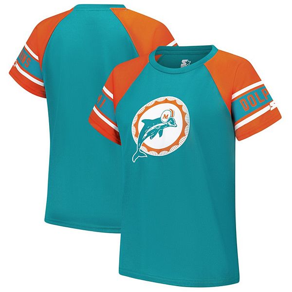 Женский топ raglan aqua miami dolphins 1st rounder color block Starter
Женский топ raglan aqua miami dolphins 1st rounder color block Starter