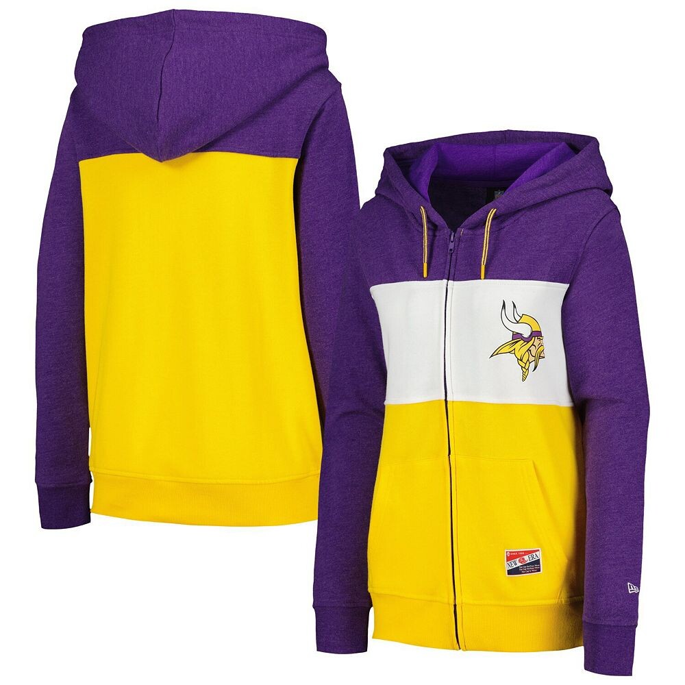 Женская толстовка с молнией во всю длину и цветными блоками New Era Purple Minnesota Vikings, цвет Mvk Purple
Женская толстовка с молнией во всю длину и цветными блоками New Era Purple Minnesota Vikings, цвет Mvk Purple