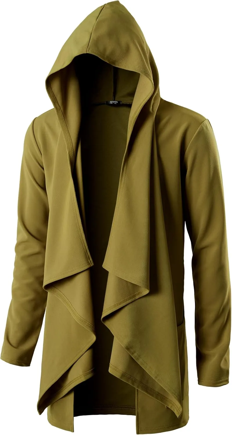 GIVON мужской кардиган с капюшоном и карманами
GIVON мужской кардиган с капюшоном и карманами