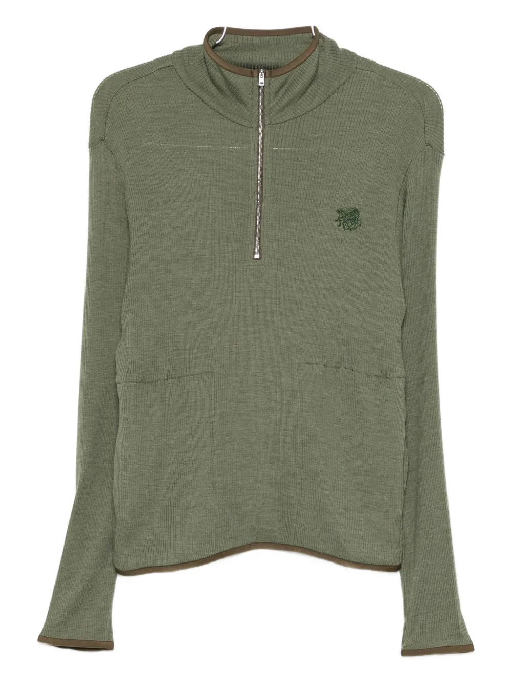 Свитшот с половинной молнией и вышитым логотипом Ranra, зеленый
Свитшот с половинной молнией и вышитым логотипом Ranra, зеленый