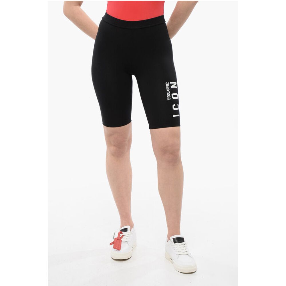 Байкерские шорты ICON из эластичного хлопка с напечатанным логотипом Dsquared2, Black
Байкерские шорты ICON из эластичного хлопка с напечатанным логотипом Dsquared2, Black