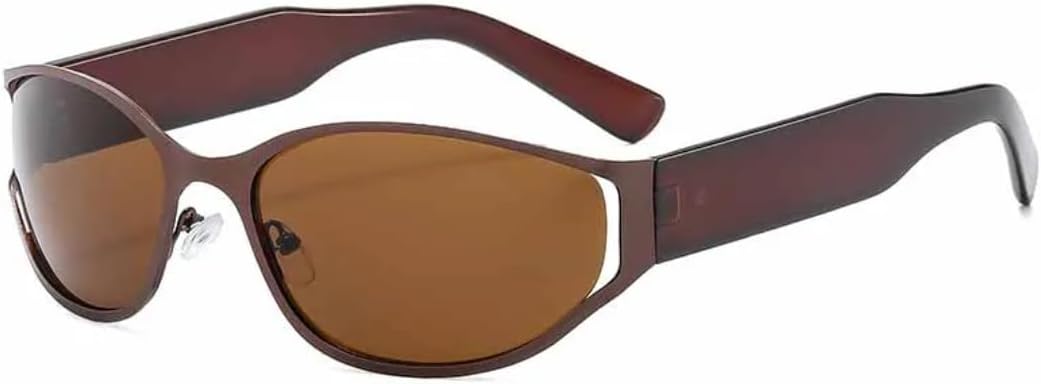 Панк-тренд, крутые овальные солнцезащитные очки из полого металла для женщин, хип-хоп, люксовые, для мужчин, для активного отдыха, походов, с защитой от УФ-излучения UV400 TVTBBVV, Brown Brown
Панк-тренд, крутые овальные солнцезащитные очки из полого металла для женщин, хип-хоп, люксовые, для мужчин, для активного отдыха, походов, с защитой от УФ-излучения UV400 TVTBBVV, Brown Brown