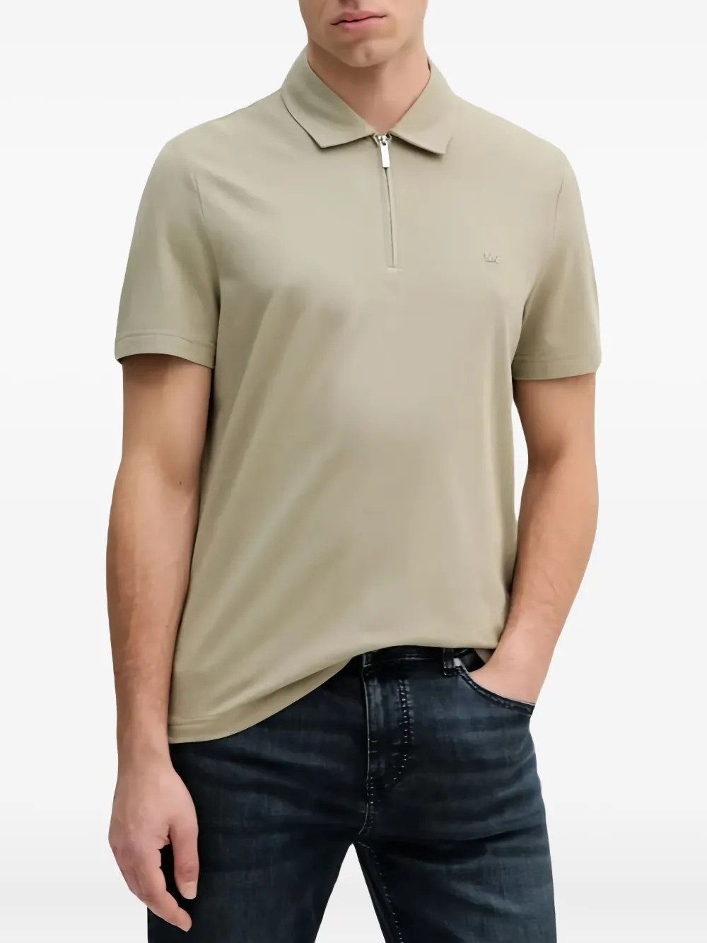 Рубашка поло с воротником на молнии MICHAEL KORS, нейтральный
Рубашка поло с воротником на молнии MICHAEL KORS, нейтральный