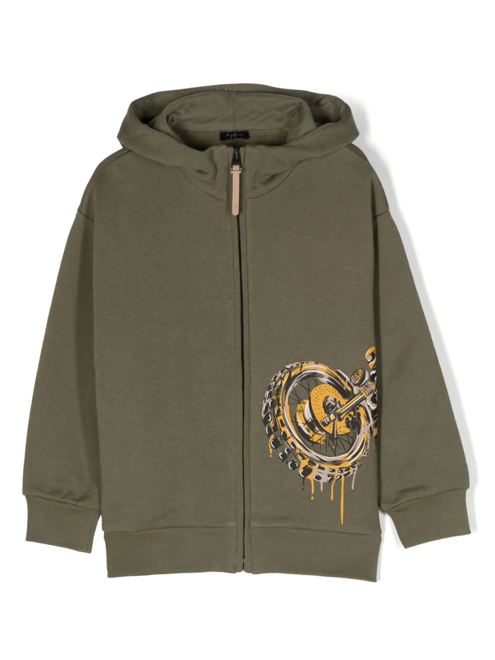 Куртка на молнии с графичным принтом Il Gufo, зеленый
Куртка на молнии с графичным принтом Il Gufo, зеленый