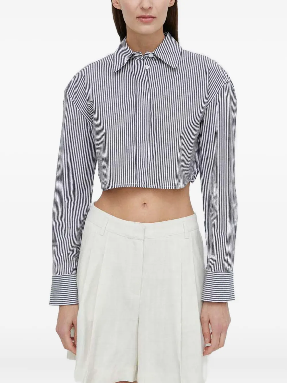 Укороченная рубашка в полоску Day Birger Et Mikkelsen, синий
Укороченная рубашка в полоску Day Birger Et Mikkelsen, синий