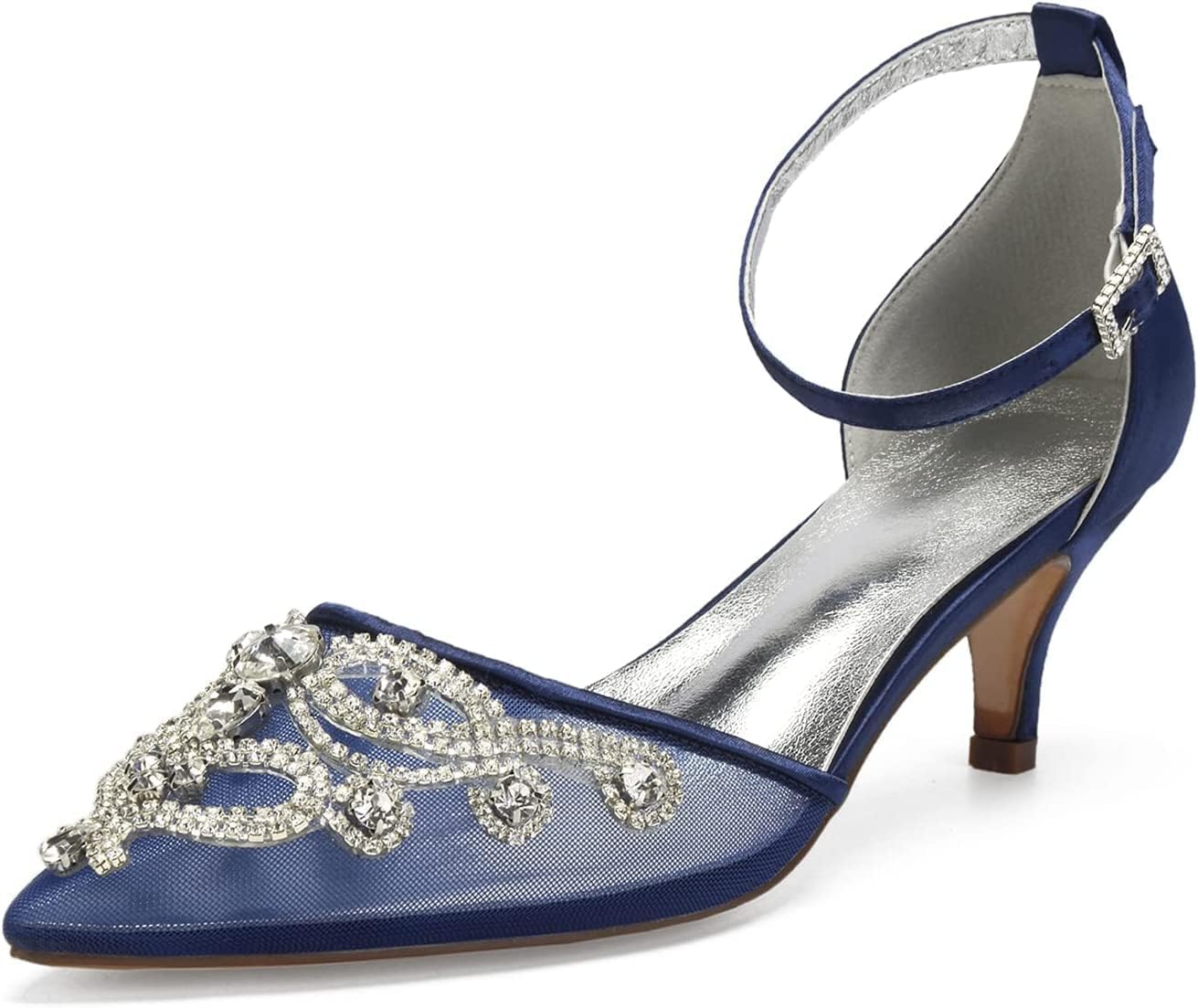 Босоножки на каблуке для женщин, свадебная обувь для женщин, удобные атласные с сеткой, женские туфли на низком каблуке для невесты с заостренным носком и стразами для вечеринок и танцев (Цвет: слоновая кость, Размер: 8 UK) Generic, темно-синий
Босоножки на каблуке для женщин, свадебная обувь для женщин, удобные атласные с сеткой, женские туфли на низком каблуке для невесты с заостренным носком и стразами для вечеринок и танцев (Цвет: слоновая кость, Размер: 8 UK) Generic, темно-синий