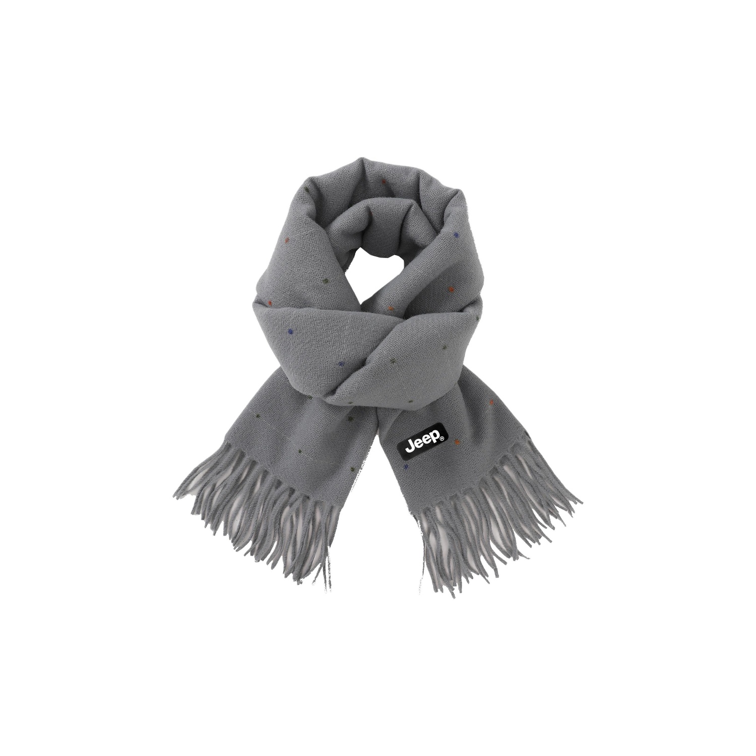 Вязаный шарф из полиэстера, унисекс Jeep, monochrome dots светлый серый; one size
Вязаный шарф из полиэстера, унисекс Jeep, monochrome dots светлый серый; one size