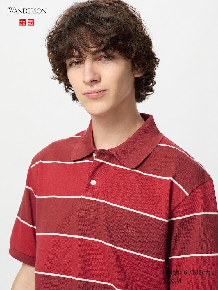 Рубашка-Поло dry пике в полоску Uniqlo, цвет 17 красный
Рубашка-Поло dry пике в полоску Uniqlo, цвет 17 красный