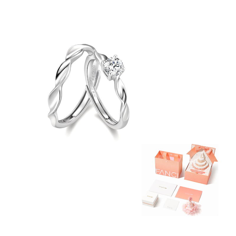 FANCI Кольцо из стерлингового серебра 925 пробы и чистого серебра 999 пробы, пара, унисекс
FANCI Кольцо из стерлингового серебра 925 пробы и чистого серебра 999 пробы, пара, унисекс