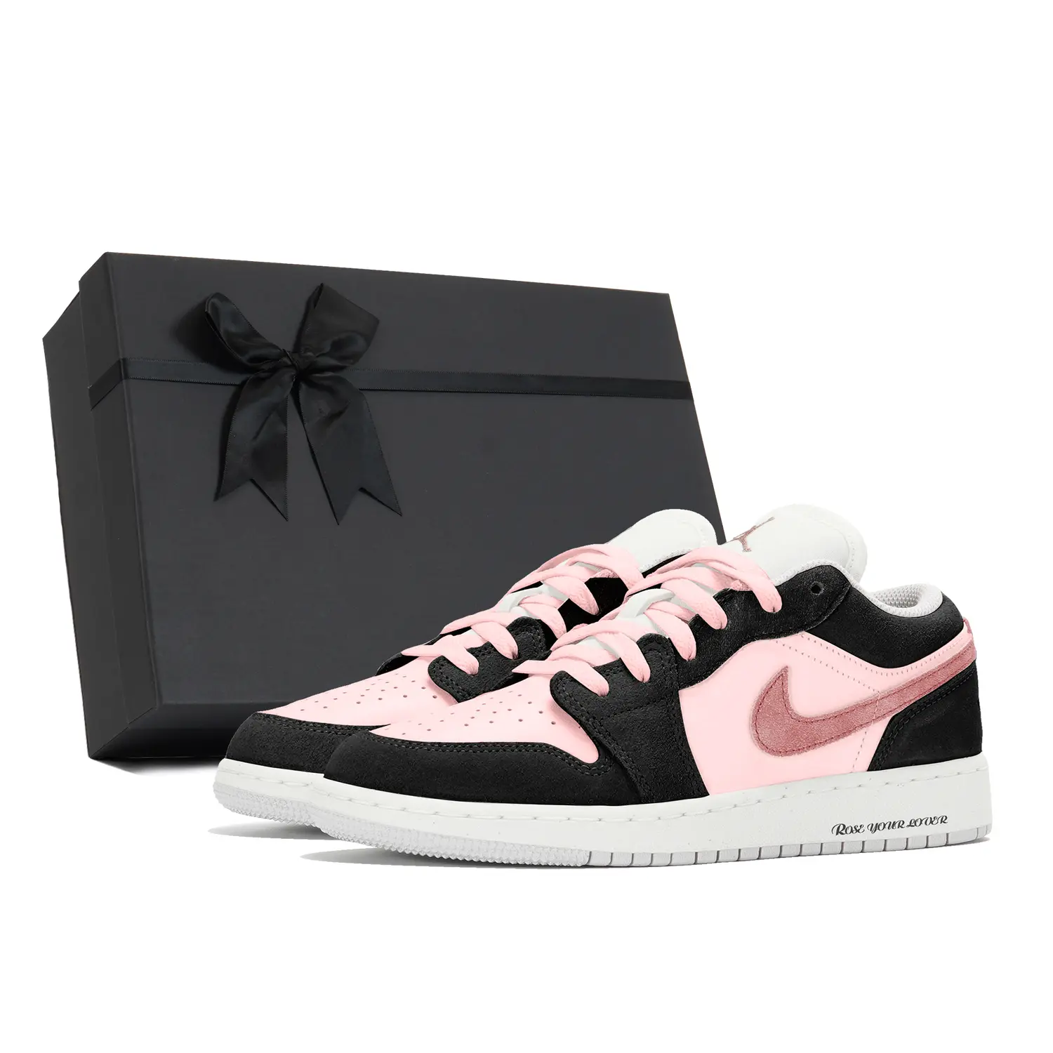 Jordan Баскетбольные кроссовки Air 1 с низким верхом, устойчивые к истиранию, черные, розовые, для подростков
Jordan Баскетбольные кроссовки Air 1 с низким верхом, устойчивые к истиранию, черные, розовые, для подростков